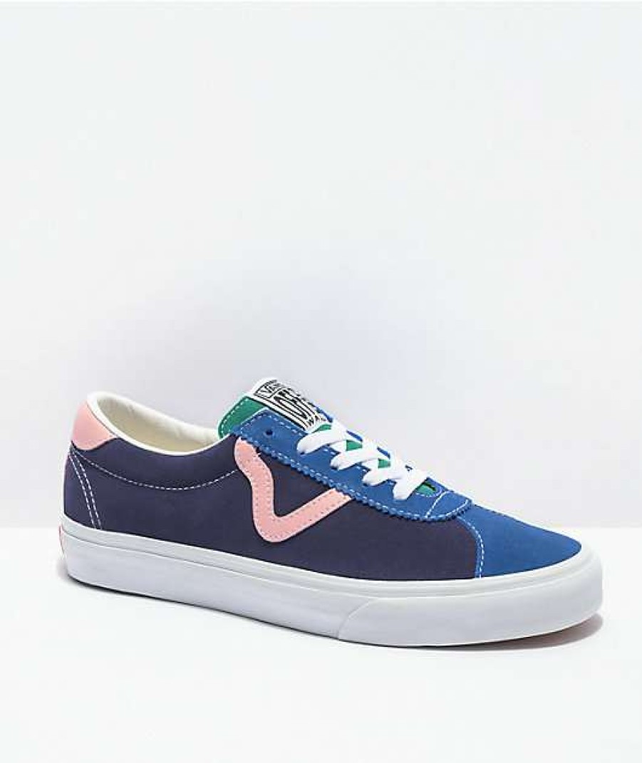 Vans * | Vans Court Retro Court Multi & White Skate Shoes Promotions