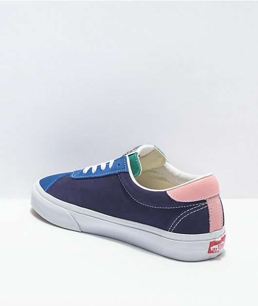 Vans * | Vans Court Retro Court Multi & White Skate Shoes Promotions