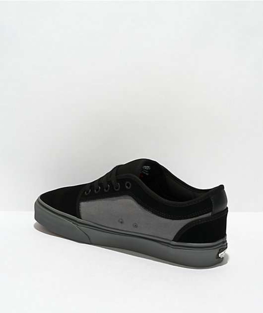 Vans * | Vans Skate Chukka Low Black & Pewter Denim Skate Shoes Promotions