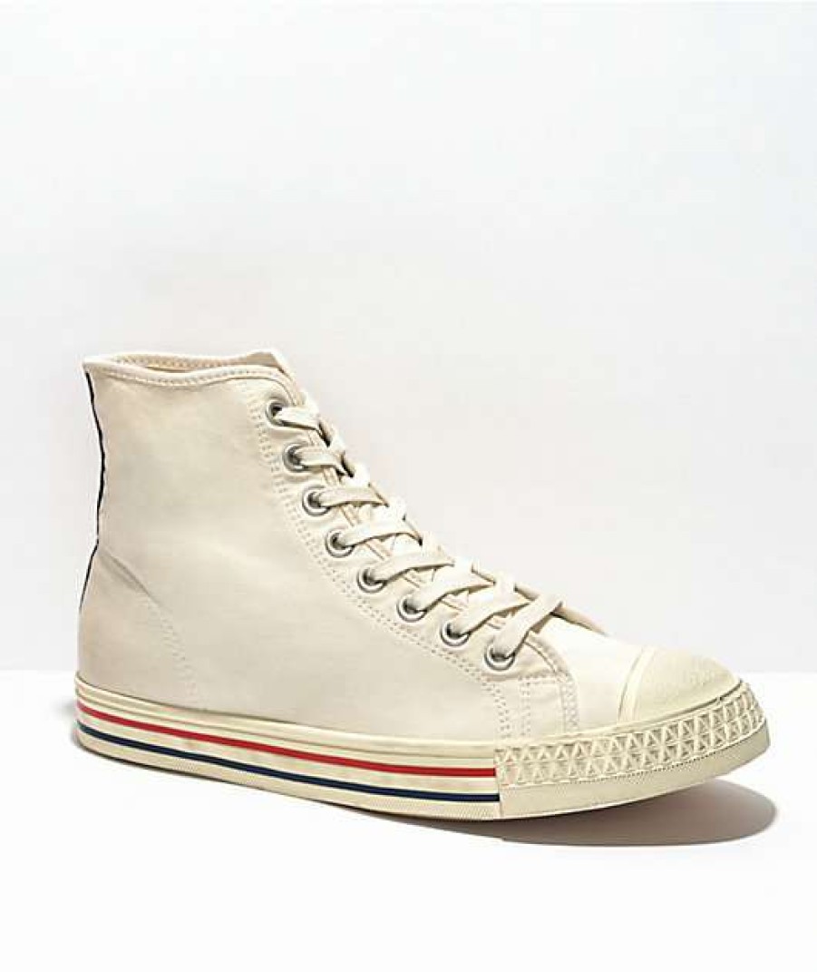 Sneakers * | Mitchell & Ness X Hood Rocket High Cut White High Top Shoes Outlet