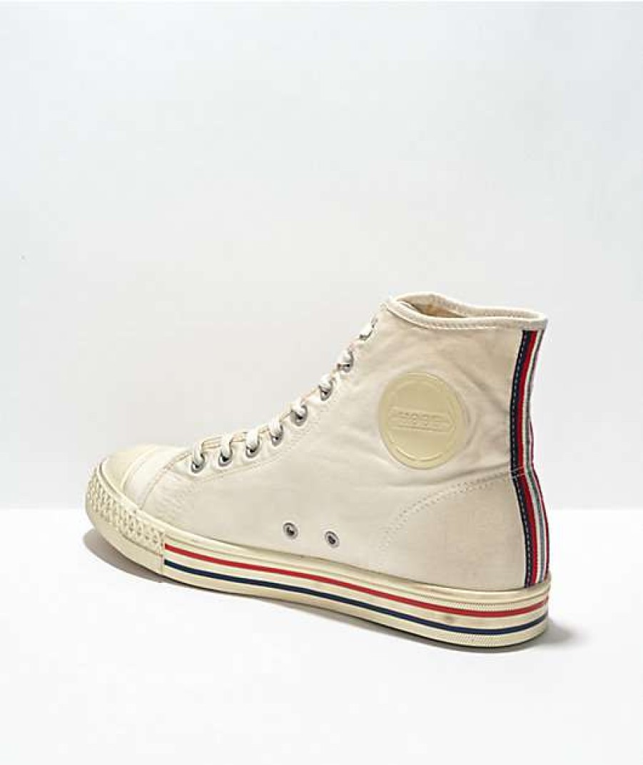 Sneakers * | Mitchell & Ness X Hood Rocket High Cut White High Top Shoes Outlet