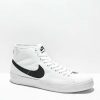 Nike * | Nike Sb Blazer Court Mid White & Black Skate Shoes Promotions