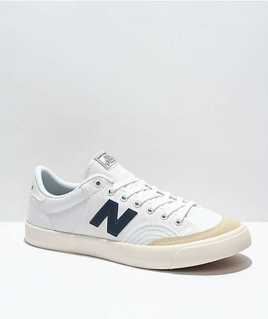 Skate Shoes * | New Balance Numeric 212 White & Navy Skate Shoes Outlet