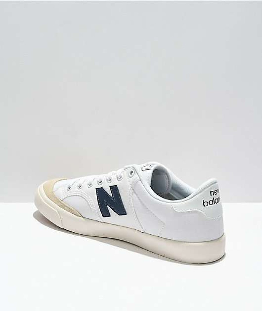 Skate Shoes * | New Balance Numeric 212 White & Navy Skate Shoes Outlet