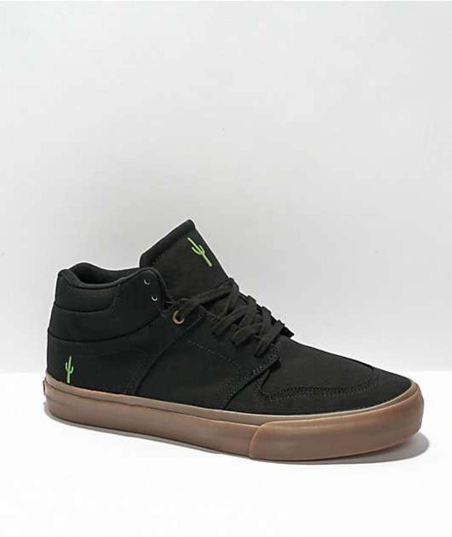 Sneakers * | State Footwear Mercer Black & Gum Cactus Skate Shoes Outlet