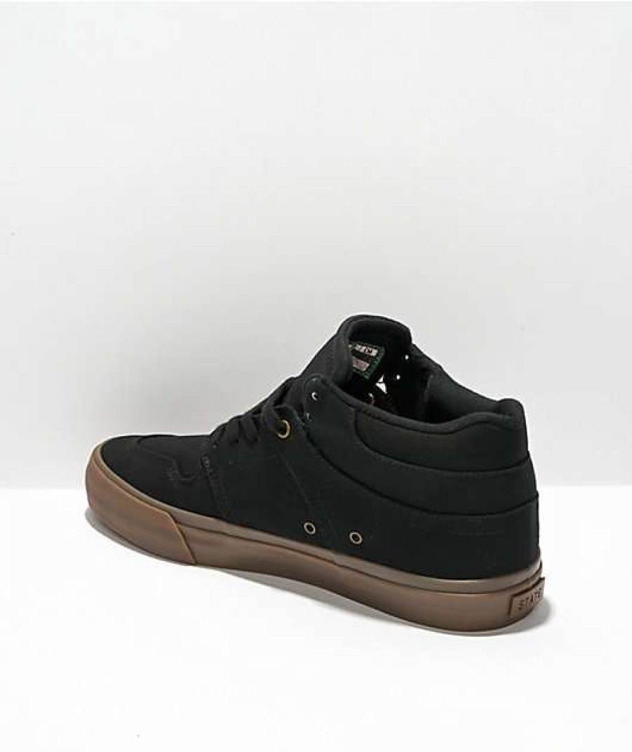 Sneakers * | State Footwear Mercer Black & Gum Cactus Skate Shoes Outlet