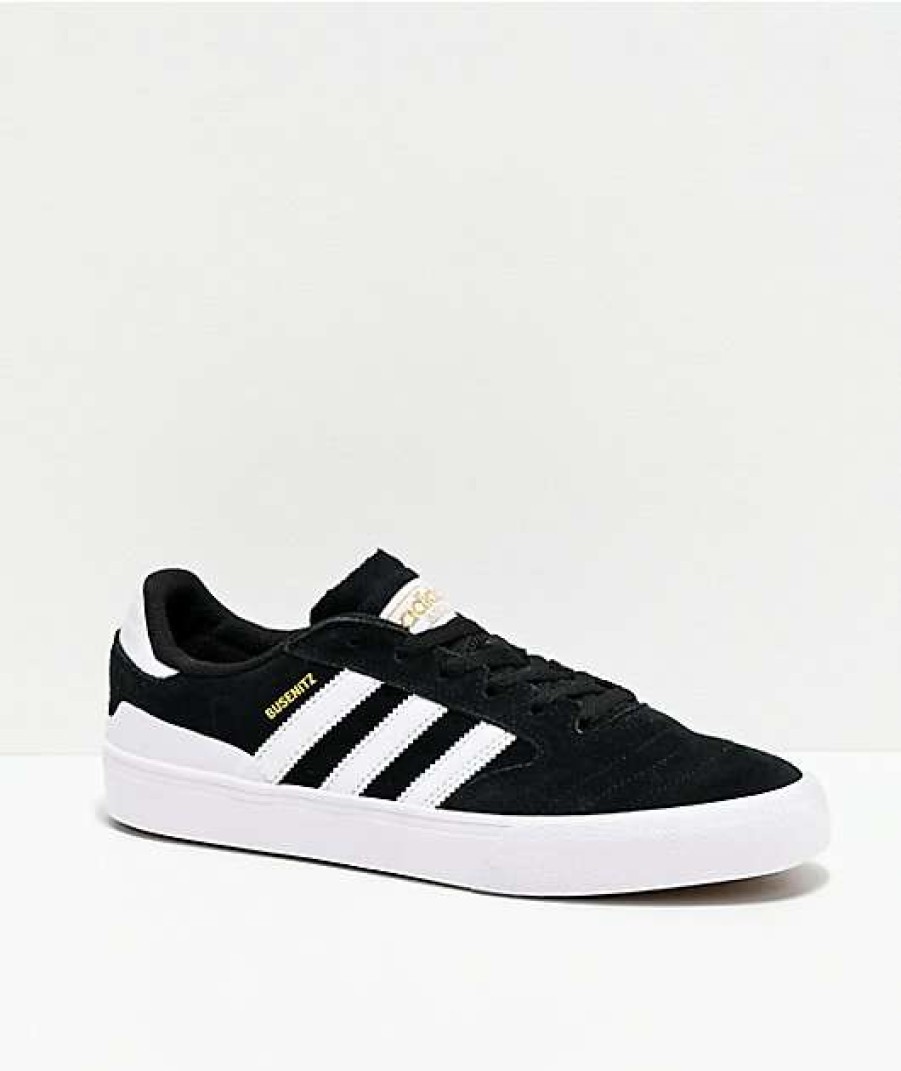 Shoes * | Adidas Busenitz Vulc Ii Black, White & Gum Shoes Promotions