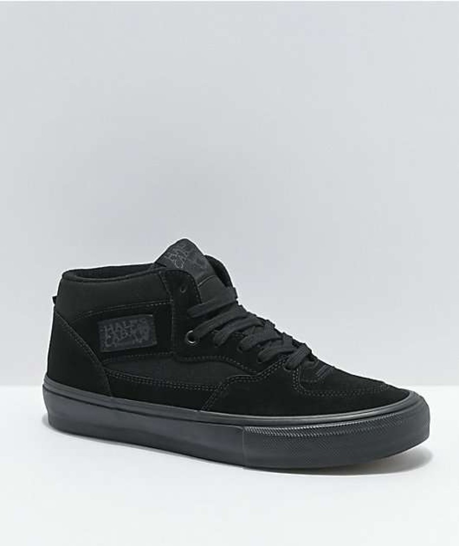 Vans * | Vans Skate Half Cab Blackout Skate Shoes Promotions