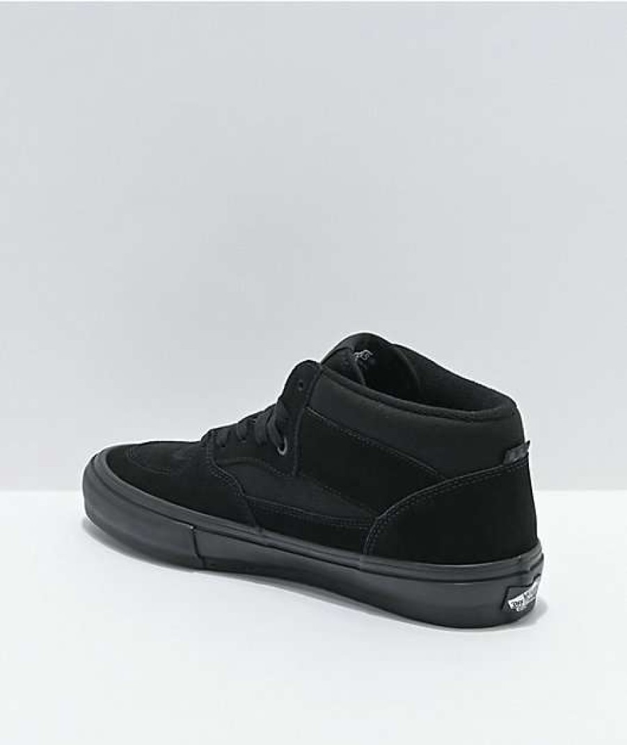 Vans * | Vans Skate Half Cab Blackout Skate Shoes Promotions