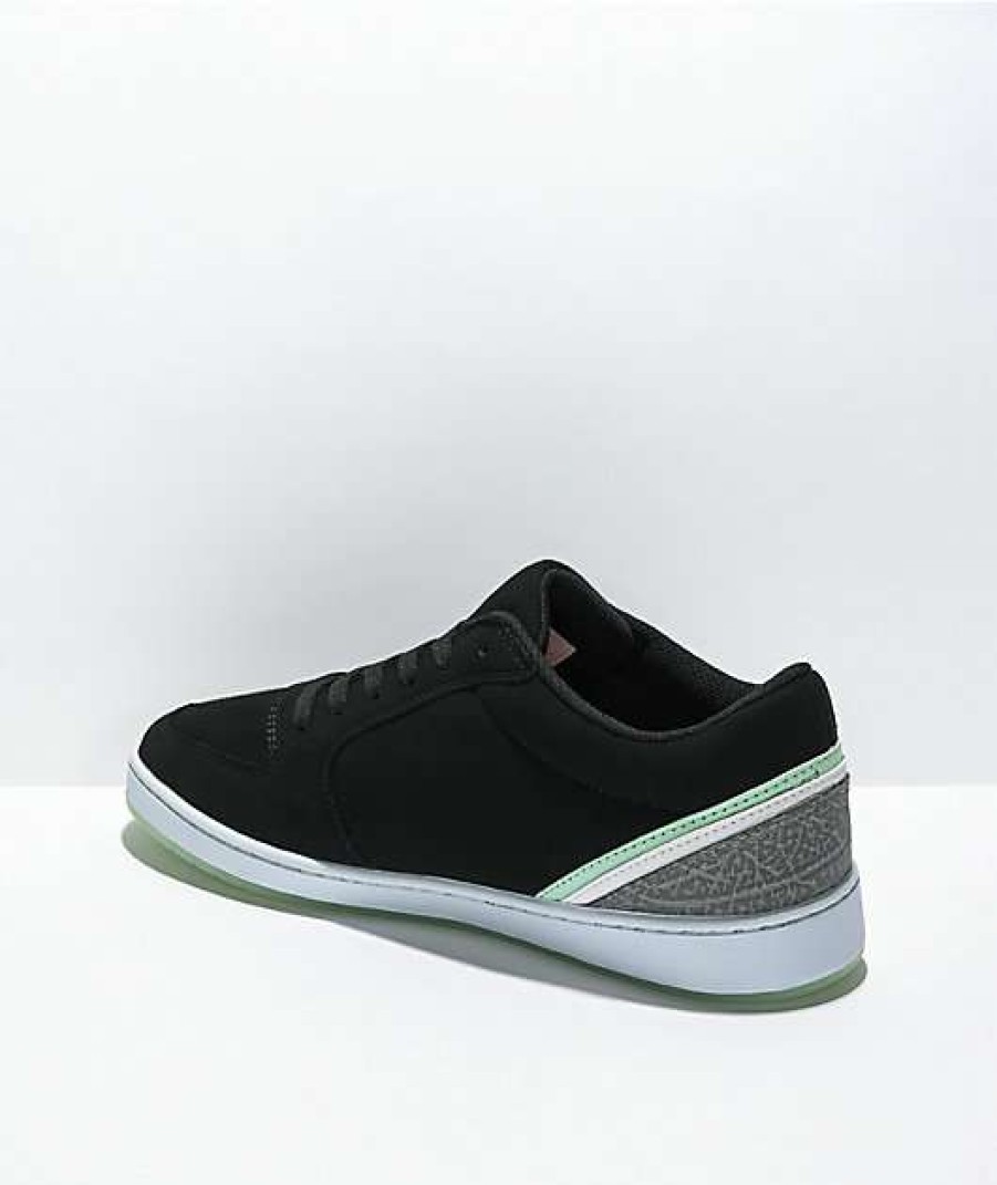 Sneakers * | Es Eos Black, White & Turquoise Skate Shoes Outlet