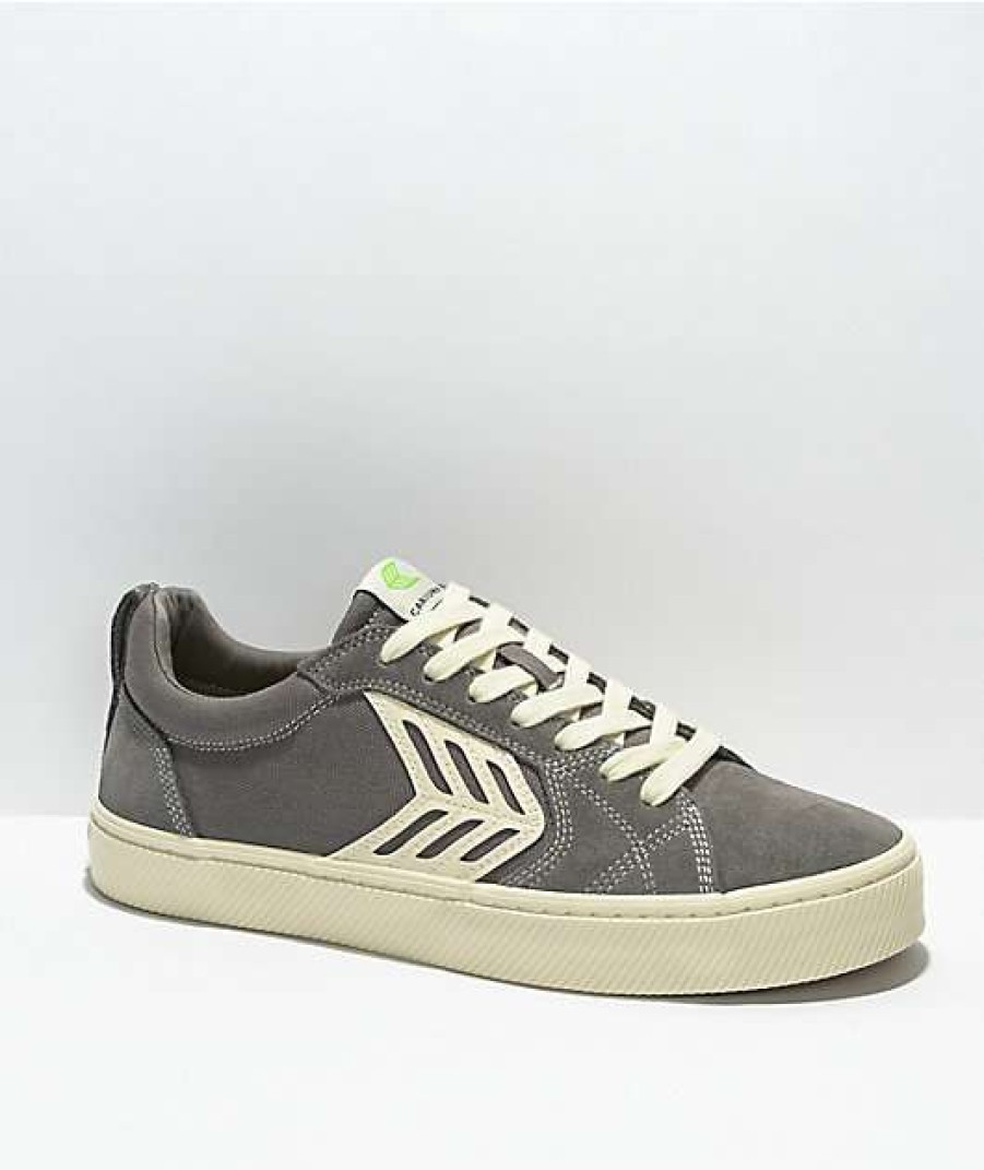 Skate Shoes * | Cariuma Catiba Pro Charcoal Grey & Ivory Skate Shoes Outlet