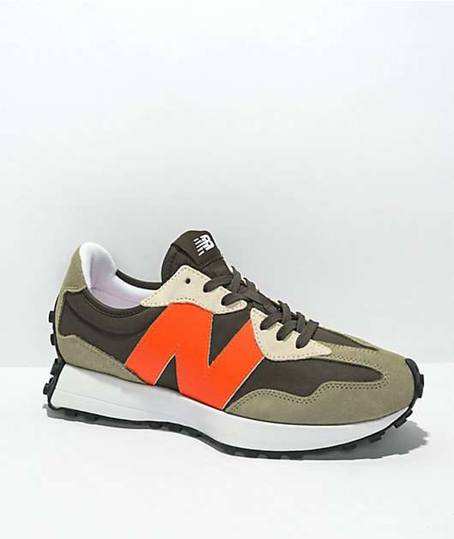 Sneakers * | New Balance Lifestyle 327 Camo & Orange Shoes Outlet