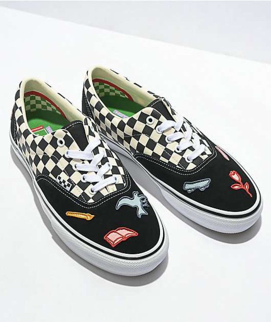 Vans * | Vans X Skateistan Skate Era Checkerboard Skate Shoes Promotions