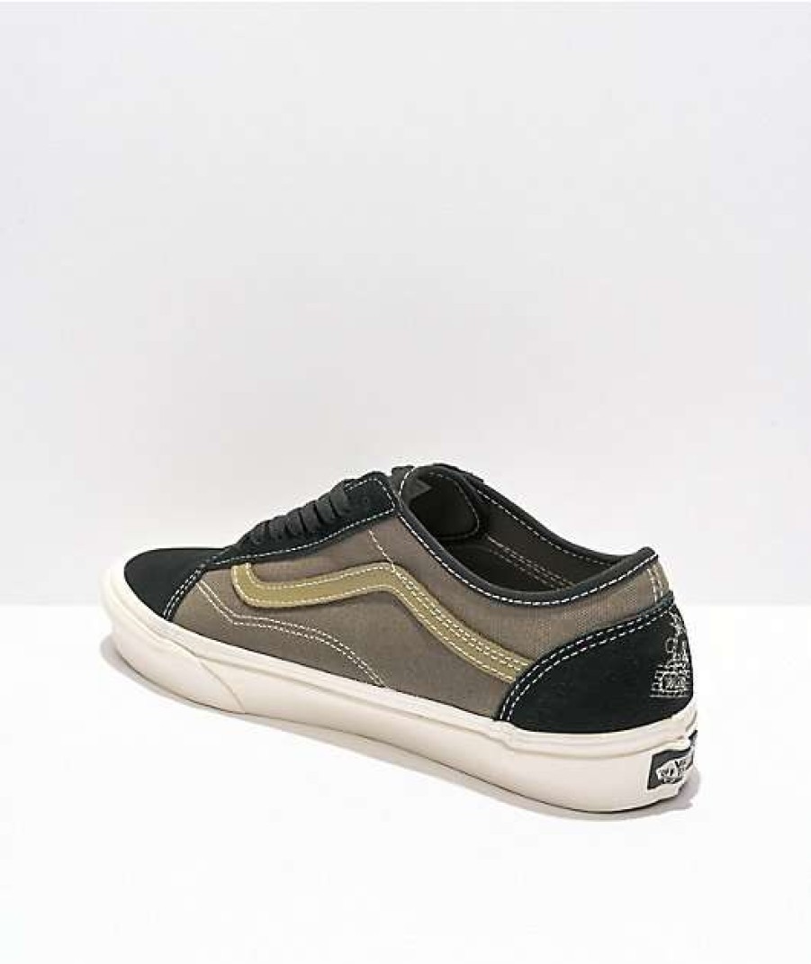 Vans * | Vans Old Skool Tapered World Code Black & Green Blue & White Skate Shoes Promotions