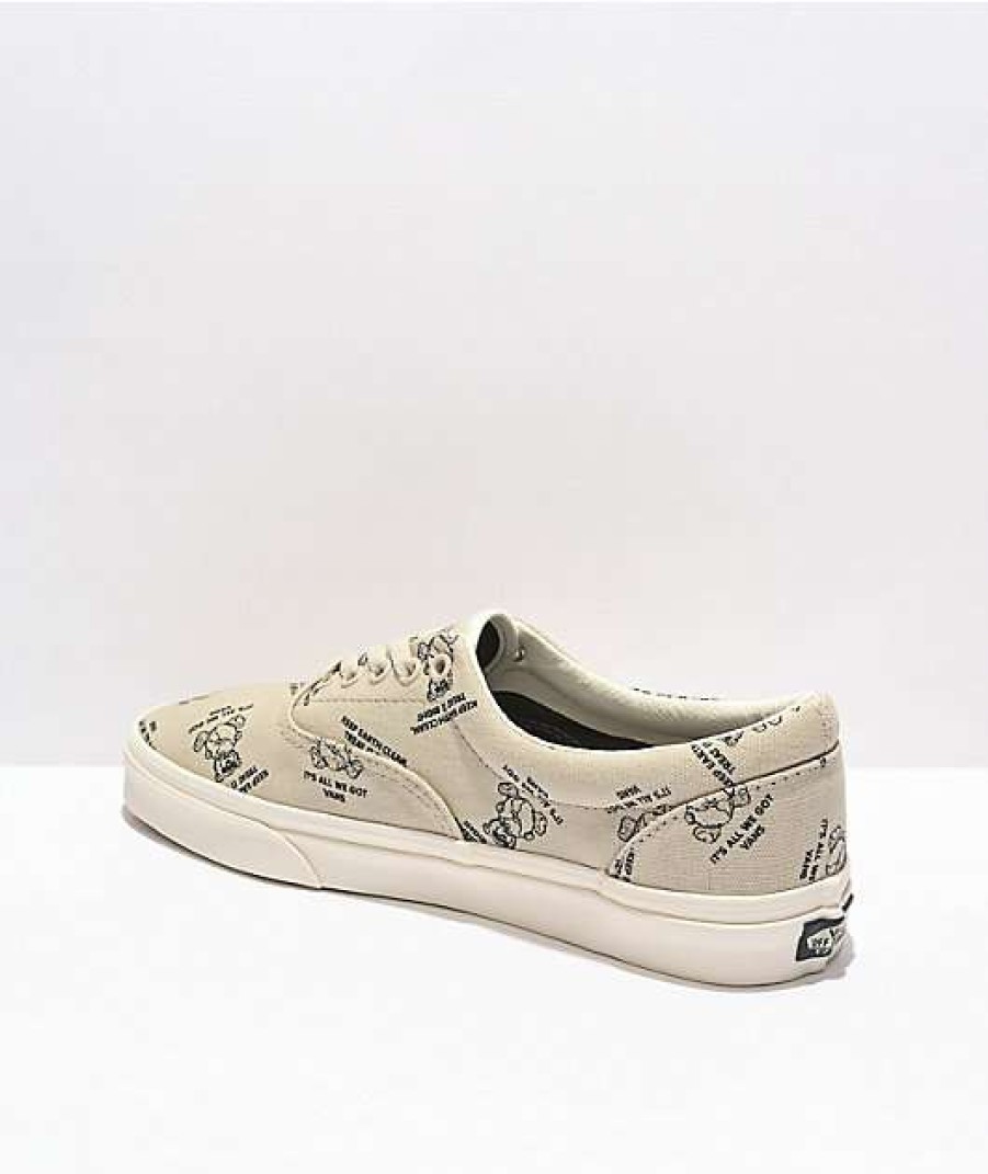 Vans * | Vans Era World Code Oatmeal & Marshmallow Skate Shoes Promotions