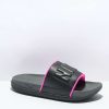 Nike * | Nike Offcourt Dark Grey & Pink Slide Sandals Promotions