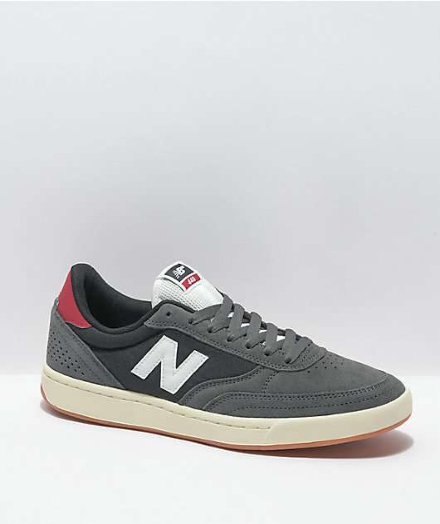 Skate Shoes * | New Balance Numeric 440 Grey & Black Skate Shoes Outlet