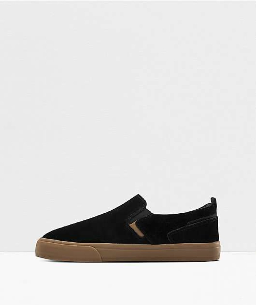 Shoes * | New Balance Numeric 306 Jamie Foy Black & Gum Slip-On Skate Shoes Outlet