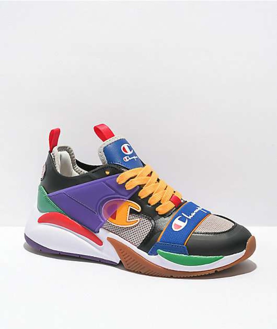 Sneakers * | Champion Xg Storm Multi, Black & Purple Shoes Outlet