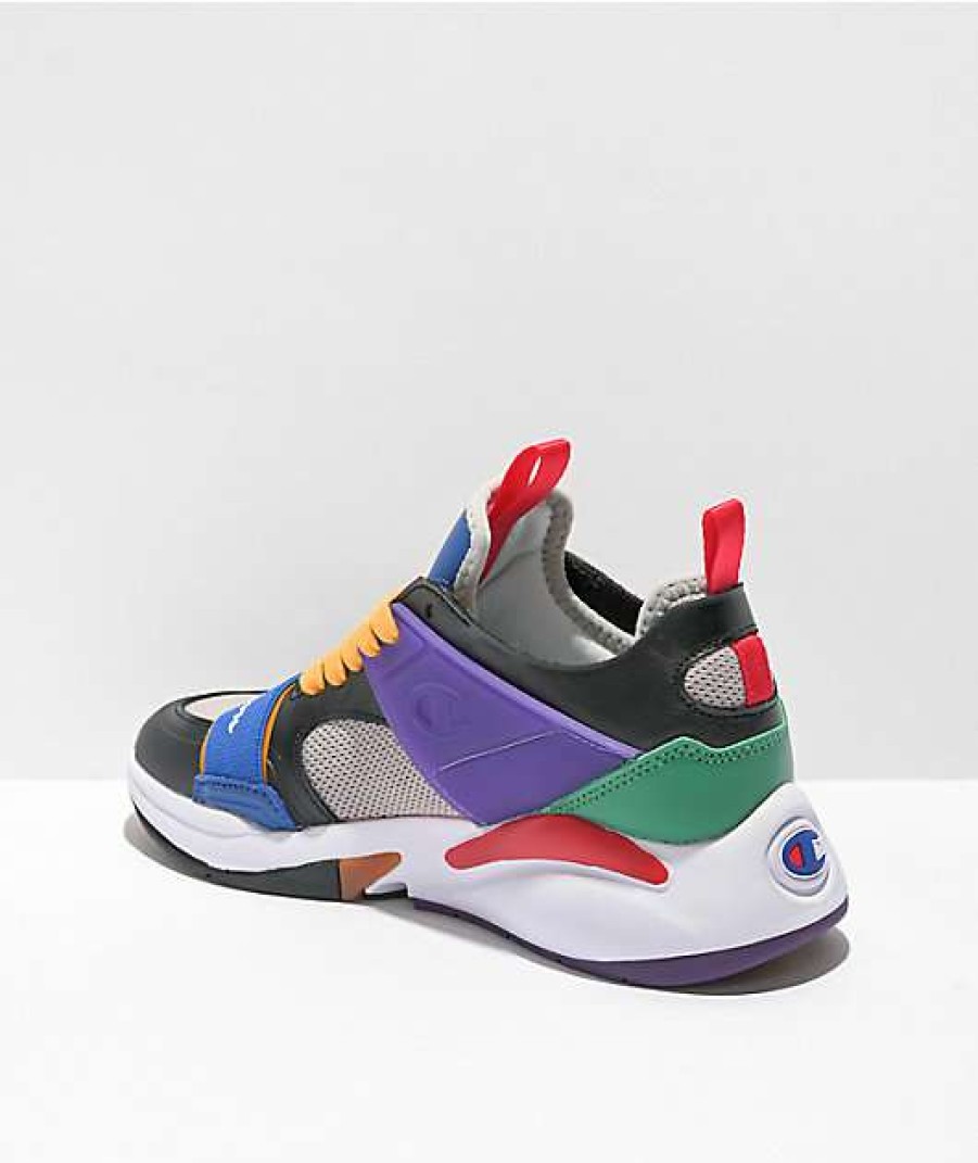 Sneakers * | Champion Xg Storm Multi, Black & Purple Shoes Outlet