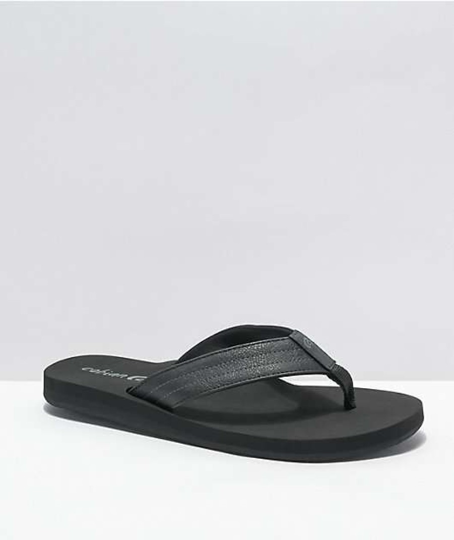 Sandals * | Cobian The Costa Black Sandals Outlet