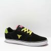 Sneakers * | Fallen The Goat Black, Pink, & Green Skate Shoes Outlet