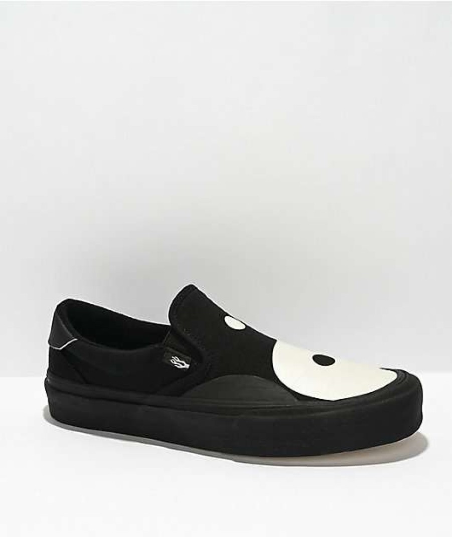 Shoes * | Straye Ventura X-Ray One Love Black & White Slip-On Skate Shoes Outlet