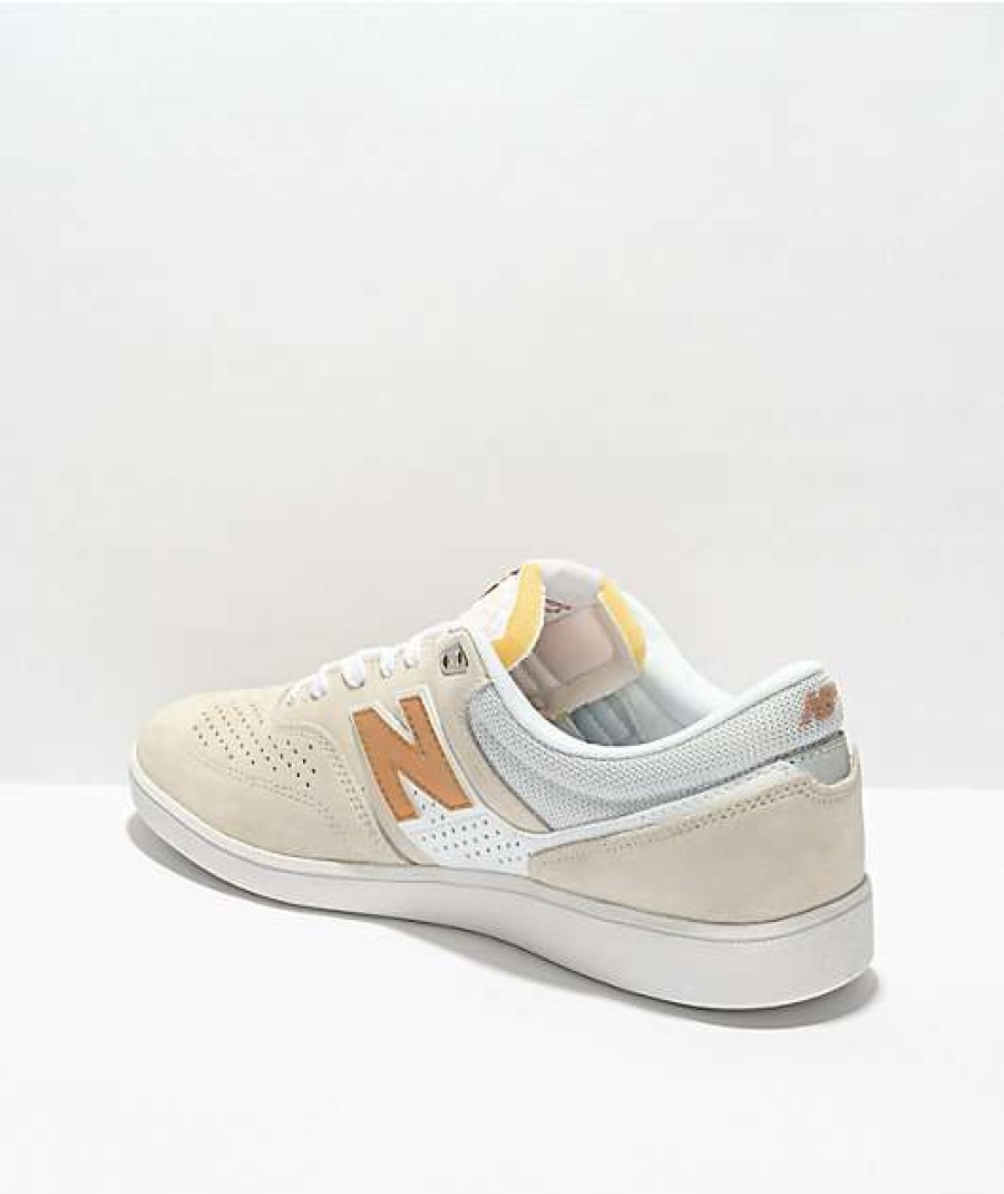 Sneakers * | New Balance Numeric 508 White & Gold Skate Shoes Outlet