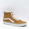 Vans * | Vans Sk8-Hi Golden Brown & White Skate Shoes Promotions