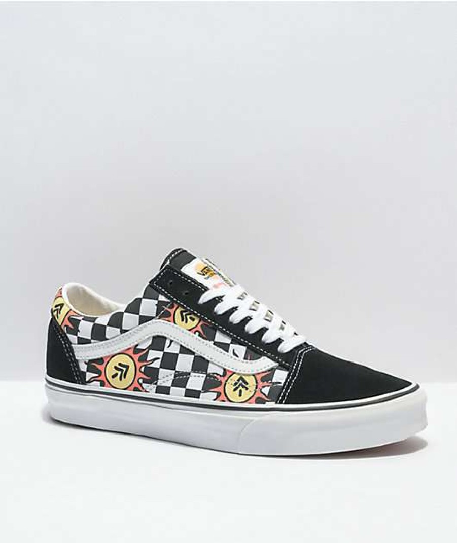 Vans * | Vans X Parks Project Old Skool Black & White Skate Shoes Promotions