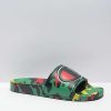 Sandals * | Champion Ipo Black, Green, & Scarlet Camo Slide Sandals Outlet