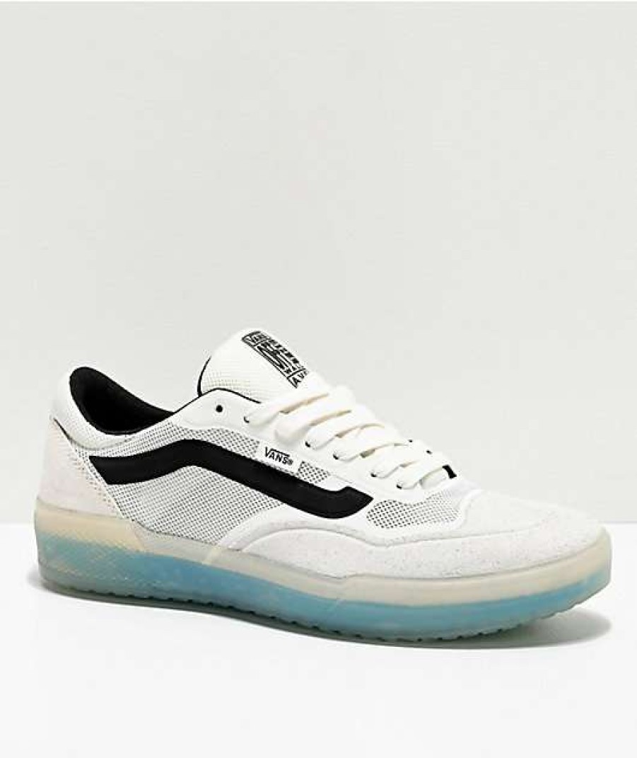 Vans * | Vans Skate Ave Pro Blanc De Blanc White & Black Skate Shoes Promotions