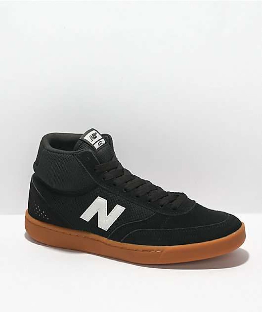 Sneakers * | New Balance Numeric 440 Black & Gum High Top Skate Shoes Outlet