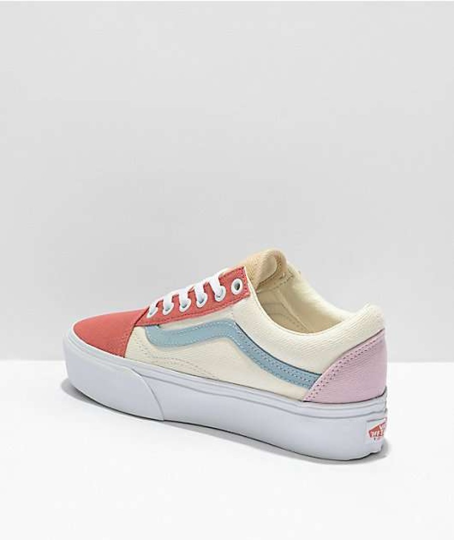 Vans * | Vans Old Skool Pastel Twill Platform Shoes Promotions