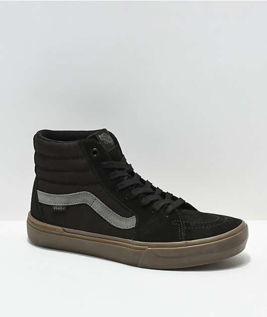 Vans * | Vans Sk8-Hi Bmx Black & Dark Gum Skate Shoes Promotions