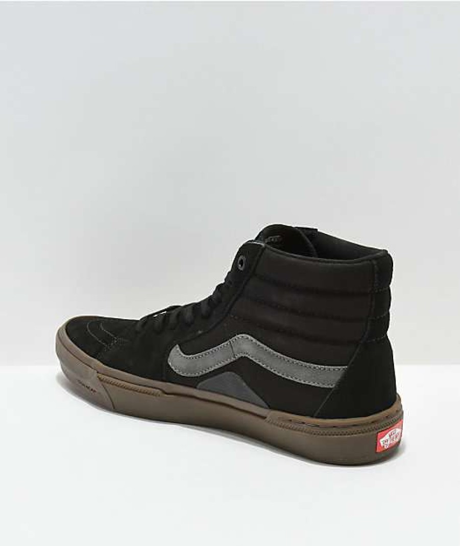 Vans * | Vans Sk8-Hi Bmx Black & Dark Gum Skate Shoes Promotions