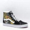 Vans * | Vans Sk8-Hi Beauty Skull Black & White Skate Shoes Promotions