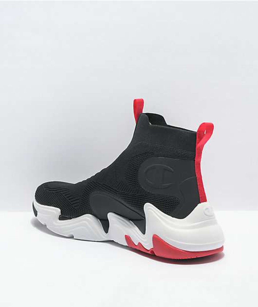 Sneakers * | Champion Hyper C Raw Black & Red Shoes Outlet