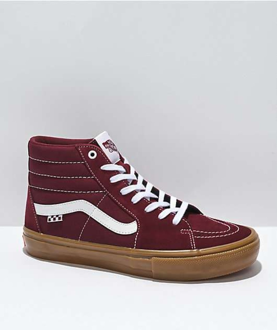 Vans * | Vans Skate Sk8-Hi Port Royale & Gum Skate Shoes Promotions