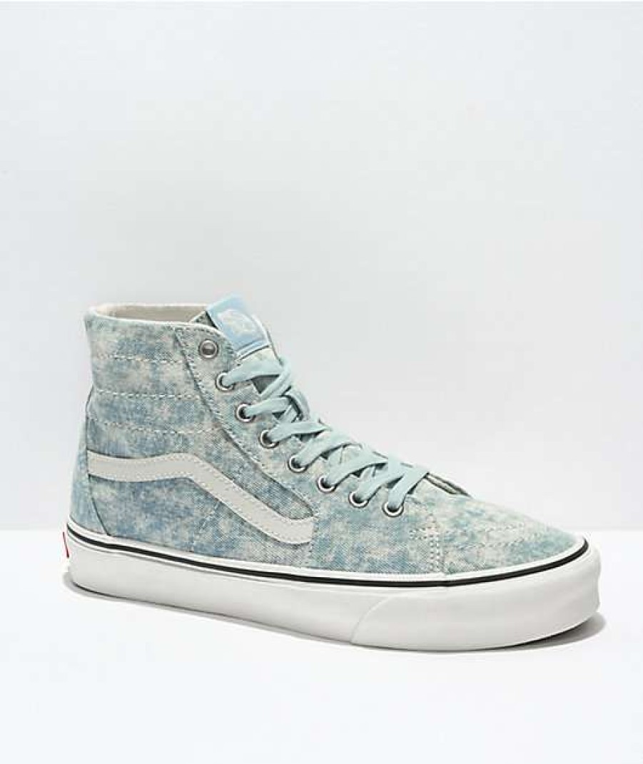 Vans * | Vans Sk8-Hi Taper Denim Winter Sky Skate Shoes Promotions