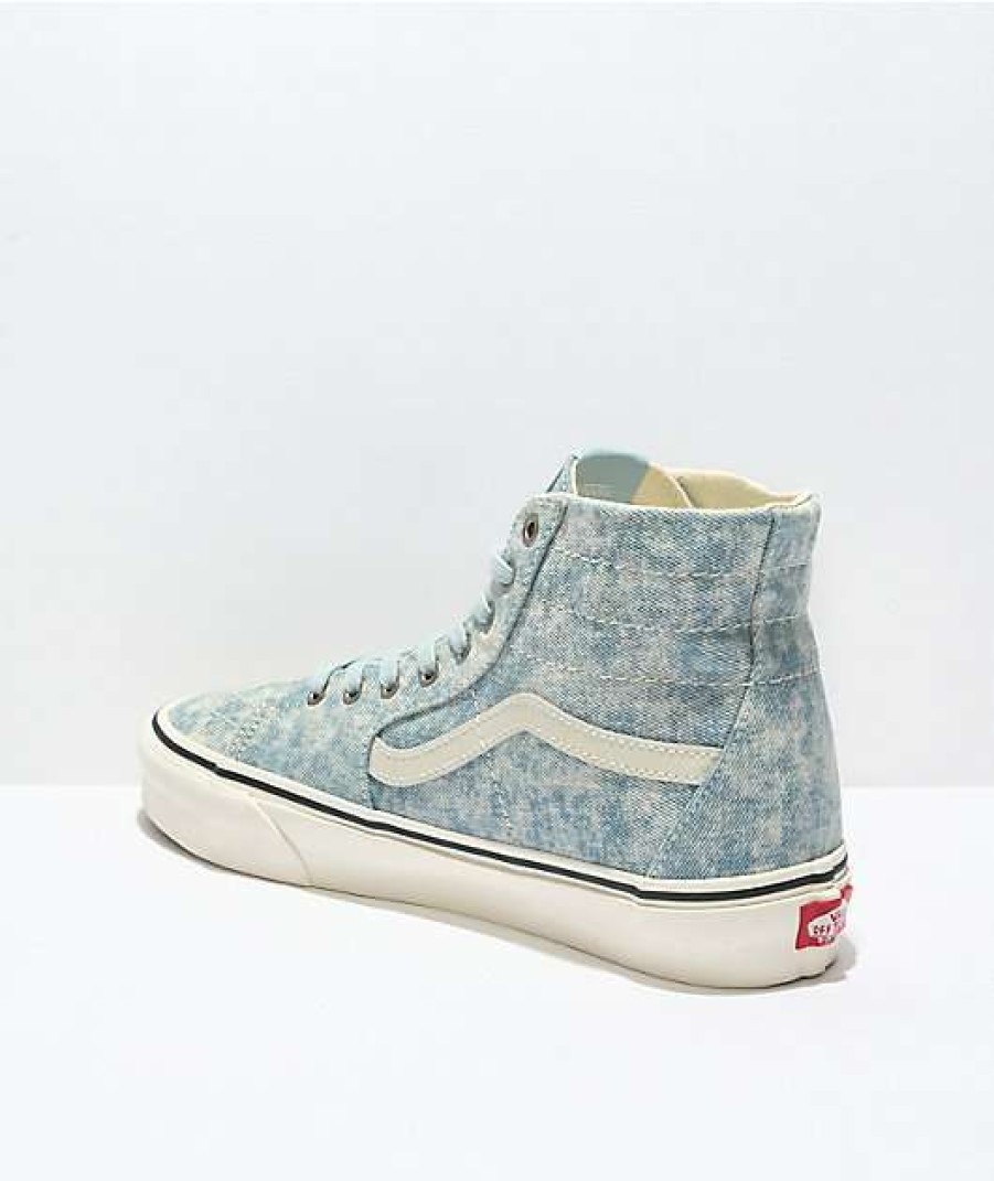 Vans * | Vans Sk8-Hi Taper Denim Winter Sky Skate Shoes Promotions