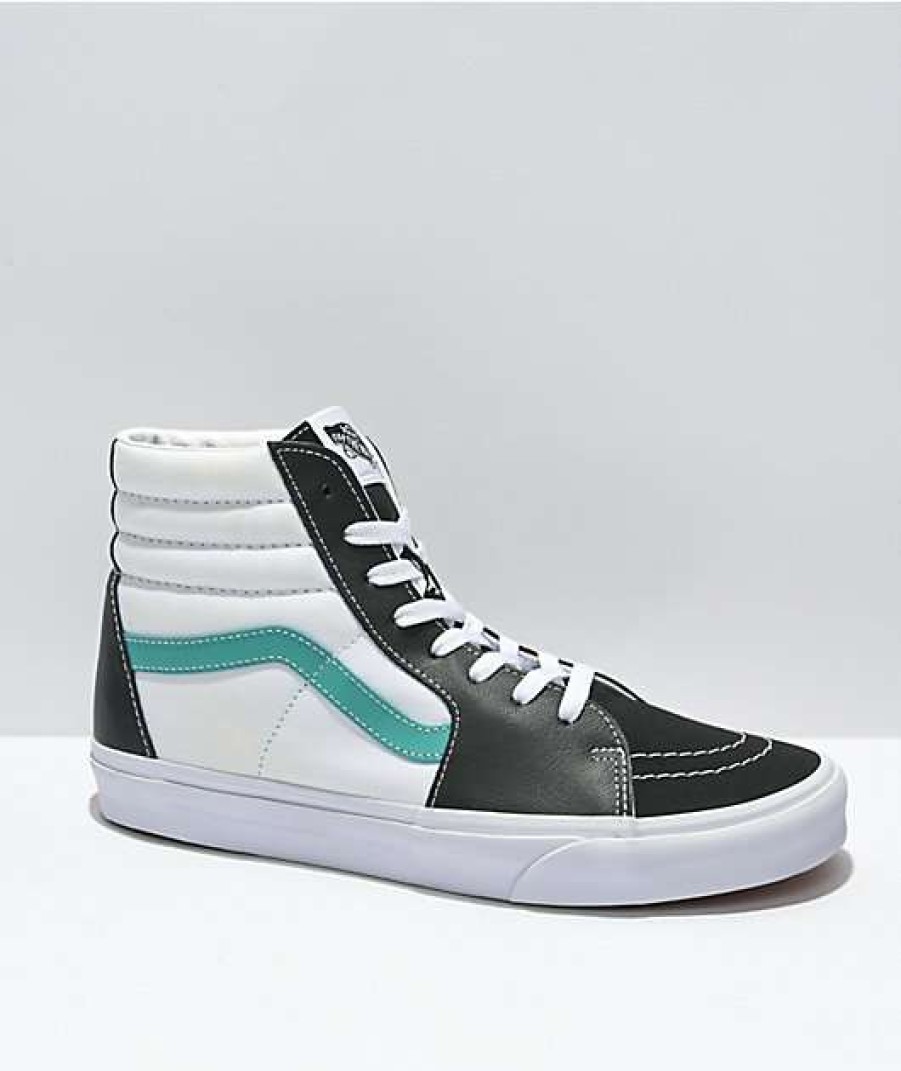 Vans * | Vans Sk8-Hi Classic Sport Black & White Skate Shoes Promotions