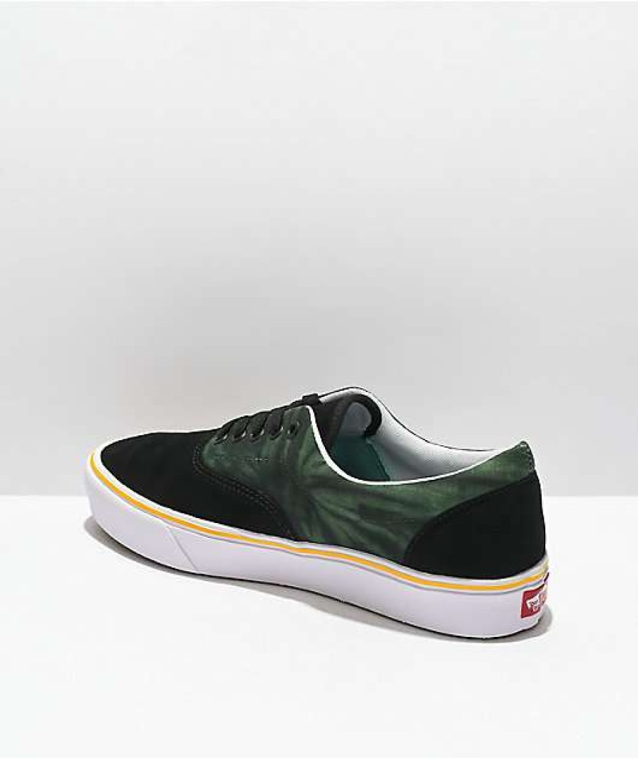 Vans * | Vans Era Comfycush Trip Out Black & Sycamore Tie Dye Skate Shoes Promotions