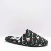 Shoes * | Champion Sleepover Script Black Slippers Outlet