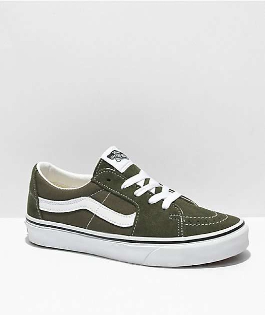 Vans * | Vans Sk8-Low Grape Leaf & White Skate Shoes Promotions