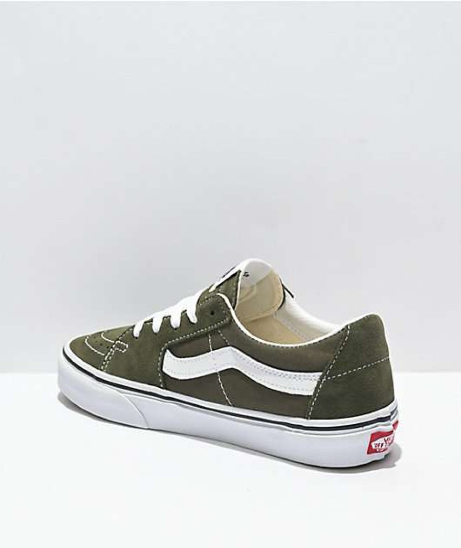 Vans * | Vans Sk8-Low Grape Leaf & White Skate Shoes Promotions