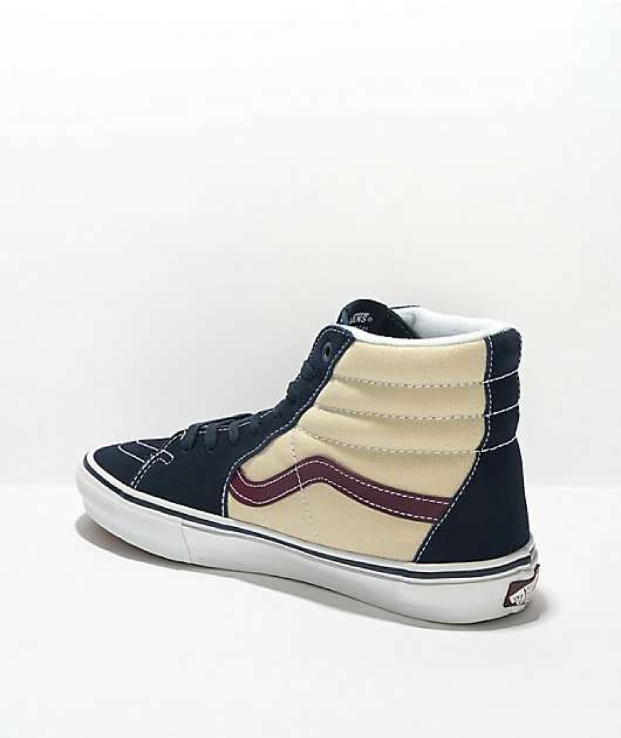 Vans * | Vans Sk8-Hi Dress Blues & Turtle Skate Shoes Promotions