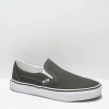 Vans * | Vans Slip-On Charcoal & White Skate Shoes Promotions