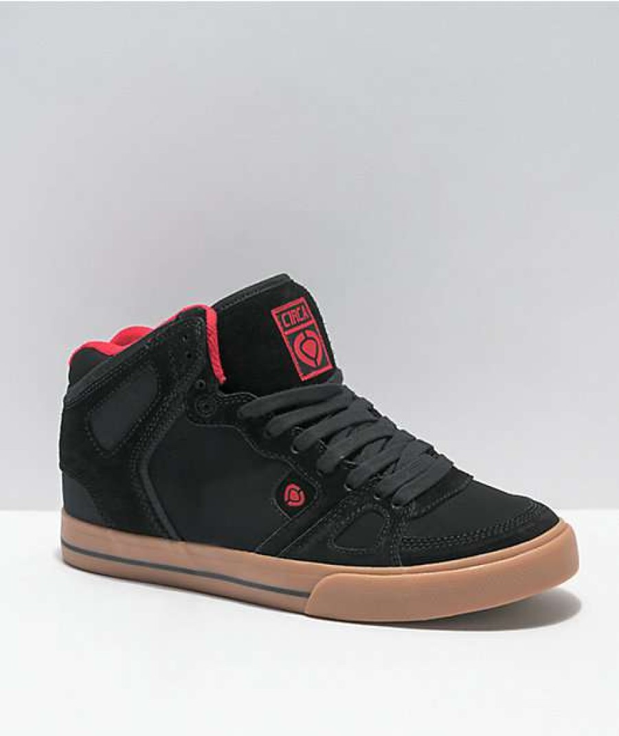 Shoes * | Circa Lopez 99 Mid Black & Gum Skate Shoes Outlet