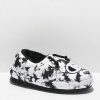 Shoes * | Champion Women'S University Black & White Tie Dye Scarlet Slippers Outlet